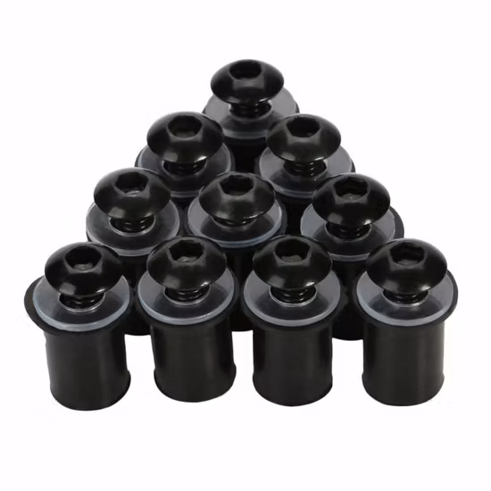 Durable Metric Rubber Well Nuts Blind Fastener Windscreen Fairing Mounting Kit Kayak Canoe Boat Dinghy Accessories