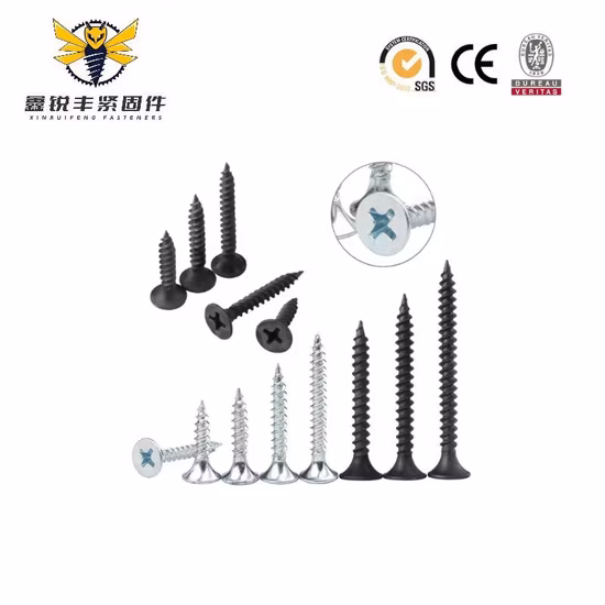C1022A 건식 벽체 나사 석고 보드용 나무 나사